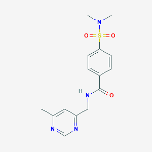 4-(N,N-dimethylsulfamoyl)-N-((6-methylpyrimidin-4-yl)methyl)benzamide