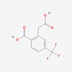 molecular formula C10H7F3O4 B2636775 2-(Carboxymethyl)-4-(trifluoromethyl)benzoic acid CAS No. 1194376-42-5