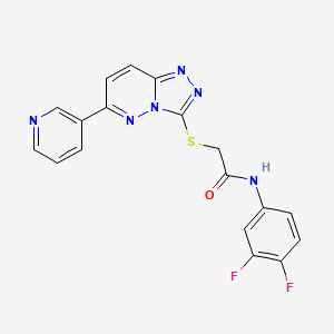 N-(3,4-difluorophenyl)-2-[(6-pyridin-3-yl-[1,2,4]triazolo[4,3-b]pyridazin-3-yl)sulfanyl]acetamide