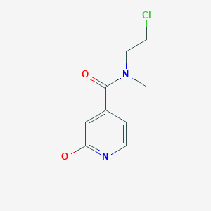 molecular formula C10H13ClN2O2 B2636820 N-(2-Chloroethyl)-2-methoxy-N-methylpyridine-4-carboxamide CAS No. 1820740-21-3
