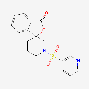 molecular formula C17H16N2O4S B2636855 1'-(pyridin-3-ylsulfonyl)-3H-spiro[isobenzofuran-1,3'-piperidin]-3-one CAS No. 1797703-14-0