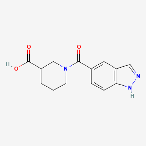 1-(1H-indazole-5-carbonyl)piperidine-3-carboxylic acid