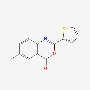 molecular formula C13H9NO2S B2636862 6-methyl-2-(2-thienyl)-4H-3,1-benzoxazin-4-one CAS No. 244205-65-0