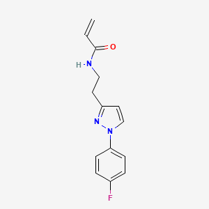 N-[2-[1-(4-Fluorophenyl)pyrazol-3-yl]ethyl]prop-2-enamide