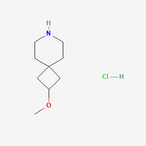 molecular formula C9H18ClNO B2636919 2-甲氧基-7-氮杂螺[3.5]壬烷盐酸盐 CAS No. 2306270-77-7