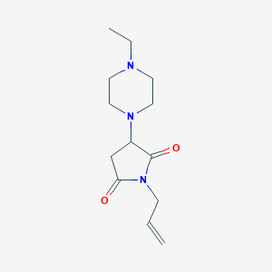 molecular formula C13H21N3O2 B2636926 1-Allyl-3-(4-ethylpiperazin-1-yl)pyrrolidine-2,5-dione CAS No. 881484-13-5