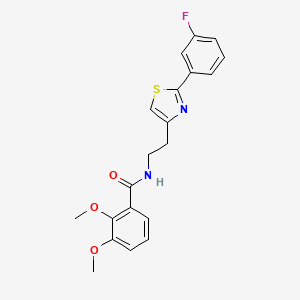 N-[2-[2-(3-fluorophenyl)-1,3-thiazol-4-yl]ethyl]-2,3-dimethoxybenzamide