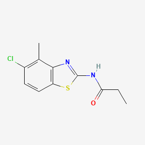 molecular formula C11H11ClN2OS B2636948 N-(5-chloro-4-methylbenzo[d]thiazol-2-yl)propionamide CAS No. 868230-72-2