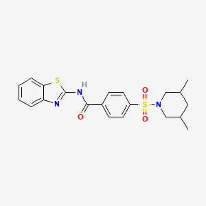 N-(benzo[d]thiazol-2-yl)-4-((3,5-dimethylpiperidin-1-yl)sulfonyl)benzamide
