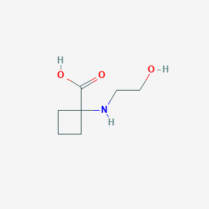 1-[(2-Hydroxyethyl)amino]cyclobutane-1-carboxylic acid