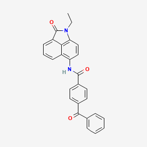 4-benzoyl-N-(1-ethyl-2-oxo-1,2-dihydrobenzo[cd]indol-6-yl)benzamide