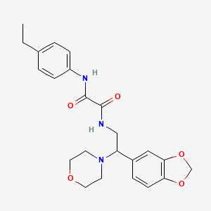 N-[2-(1,3-benzodioxol-5-yl)-2-morpholin-4-ylethyl]-N'-(4-ethylphenyl)ethanediamide