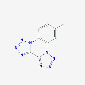 molecular formula C9H6N8 B263696 9-Methylditetraazolo[1,5-a:5,1-c]quinoxaline 