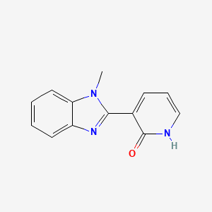 molecular formula C13H11N3O B2636964 3-(1-methyl-1H-1,3-benzimidazol-2-yl)-2(1H)-pyridinone CAS No. 860784-65-2