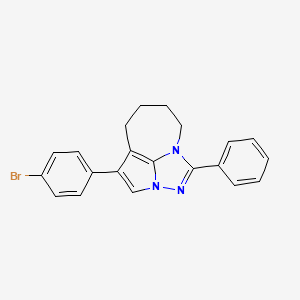 6-(4-Bromophenyl)-2-phenyl-1,3,4-triazatricyclo[5.4.1.0^{4,12}]dodeca-2,5,7(12)-triene