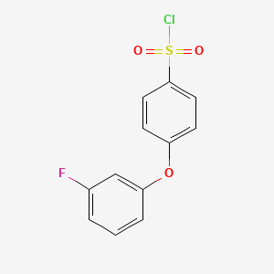 4-(3-Fluorophenoxy)benzene-1-sulfonyl chloride