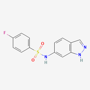 4-fluoro-N-(1H-indazol-6-yl)benzenesulfonamide