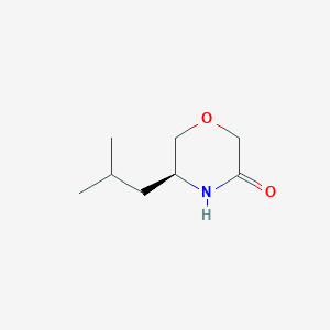 (5S)-5-(2-methylpropyl)morpholin-3-one