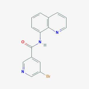 molecular formula C15H10BrN3O B263700 5-bromo-N-(8-quinolinyl)nicotinamide 