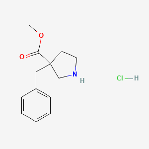 Methyl 3-benzylpyrrolidine-3-carboxylate;hydrochloride