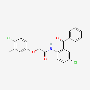 N-(2-benzoyl-4-chlorophenyl)-2-(4-chloro-3-methylphenoxy)acetamide