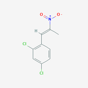molecular formula C9H7Cl2NO2 B2637008 2,4-dichloro-1-[(E)-2-nitroprop-1-enyl]benzene CAS No. 18982-44-0