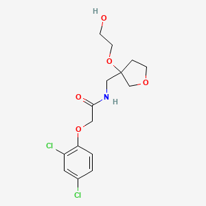 molecular formula C15H19Cl2NO5 B2637012 2-(2,4-dichlorophenoxy)-N-((3-(2-hydroxyethoxy)tetrahydrofuran-3-yl)methyl)acetamide CAS No. 2309574-12-5