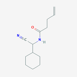 N-[cyano(cyclohexyl)methyl]pent-4-enamide