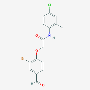 2-(2-bromo-4-formylphenoxy)-N-(4-chloro-2-methylphenyl)acetamide