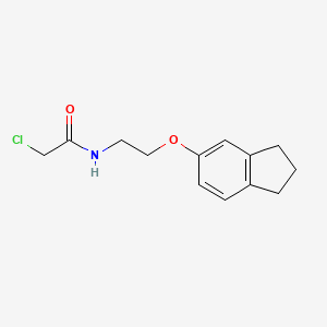 2-Chloro-N-[2-(2,3-dihydro-1H-inden-5-yloxy)ethyl]acetamide