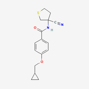 N-(3-cyanothiolan-3-yl)-4-(cyclopropylmethoxy)benzamide