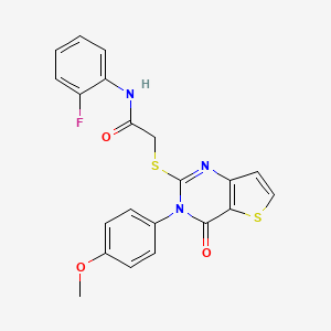 N-(2-fluorophenyl)-2-((3-(4-methoxyphenyl)-4-oxo-3,4-dihydrothieno[3,2-d]pyrimidin-2-yl)thio)acetamide