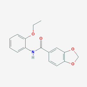 molecular formula C16H15NO4 B263705 N-(2-ethoxyphenyl)-1,3-benzodioxole-5-carboxamide 