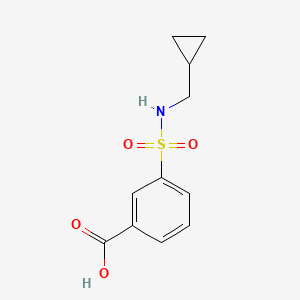 3-[(Cyclopropylmethyl)sulfamoyl]benzoic acid