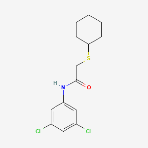 2-(cyclohexylsulfanyl)-N-(3,5-dichlorophenyl)acetamide