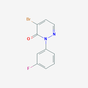 4-Bromo-2-(3-fluorophenyl)pyridazin-3(2H)-one