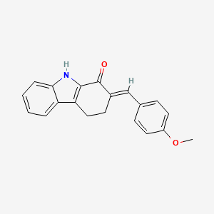 (2E)-2-[(4-methoxyphenyl)methylidene]-4,9-dihydro-3H-carbazol-1-one