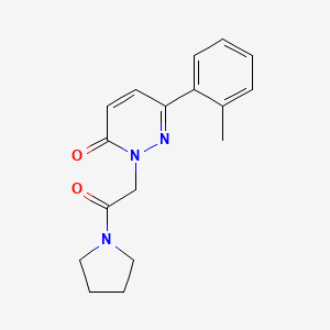 6-(2-Methylphenyl)-2-(2-oxo-2-pyrrolidin-1-ylethyl)pyridazin-3-one