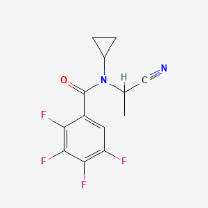 N-(1-cyanoethyl)-N-cyclopropyl-2,3,4,5-tetrafluorobenzamide