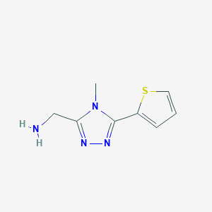 [4-methyl-5-(thiophen-2-yl)-4H-1,2,4-triazol-3-yl]methanamine