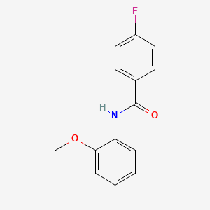 molecular formula C14H12FNO2 B2637072 4-fluoro-N-(2-methoxyphenyl)benzamide CAS No. 301228-21-7