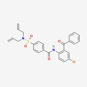 N-(2-benzoyl-4-bromophenyl)-4-(N,N-diallylsulfamoyl)benzamide