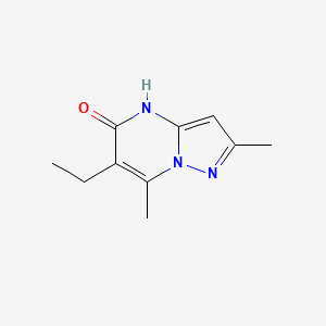 molecular formula C10H13N3O B2637077 6-ethyl-2,7-dimethyl-1H-pyrazolo[1,5-a]pyrimidin-5-one CAS No. 309949-82-4