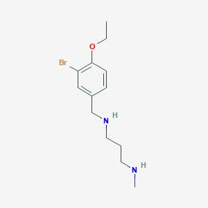 molecular formula C13H21BrN2O B263708 N-(3-bromo-4-ethoxybenzyl)-N-[3-(methylamino)propyl]amine 
