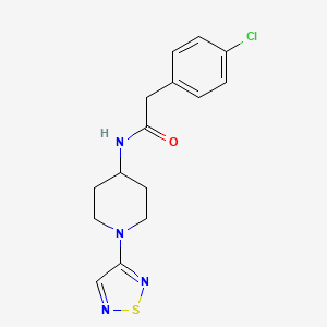 N-(1-(1,2,5-thiadiazol-3-yl)piperidin-4-yl)-2-(4-chlorophenyl)acetamide