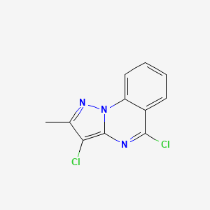 molecular formula C11H7Cl2N3 B2637088 3,5-Dichloro-2-methylpyrazolo[1,5-a]quinazoline CAS No. 871673-26-6