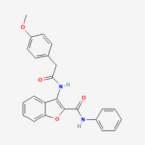 3-(2-(4-methoxyphenyl)acetamido)-N-phenylbenzofuran-2-carboxamide