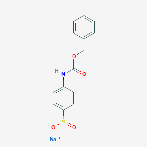 Sodium;4-(phenylmethoxycarbonylamino)benzenesulfinate