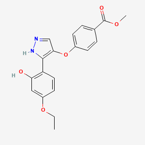methyl 4-{[3-(4-ethoxy-2-hydroxyphenyl)-1H-pyrazol-4-yl]oxy}benzoate