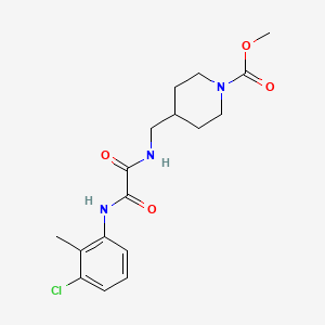 molecular formula C17H22ClN3O4 B2637127 Methyl 4-((2-((3-chloro-2-methylphenyl)amino)-2-oxoacetamido)methyl)piperidine-1-carboxylate CAS No. 1234943-93-1